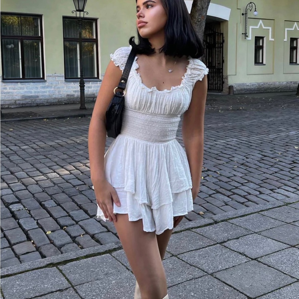 Princess Polly White Love galore romper